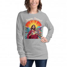 Jesus Saves! (at the Grocery Store) – Unisex Long Sleeve Tee XS to XXL
